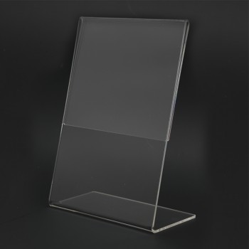 Acrylic Portrait A5 L-Shape Display Stand - 150mm (W) x 210mm (H)