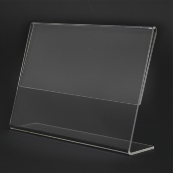 Acrylic Landscape A5 L-Shape Display Stand - 210mm (W) x 150mm (H)