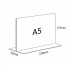 Acrylic Landscape A5 T-Shape Display Stand - 210mm (W) x 150mm (H)