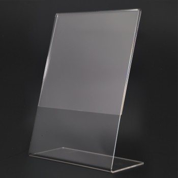 Acrylic Portrait A4 L-Shape Display Stand - 210mm (W) x 297mm (H)