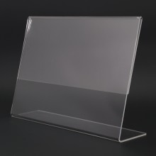 Acrylic Landscape A4 L-Shape Display Stand - 297mm (W) x 210mm (H)