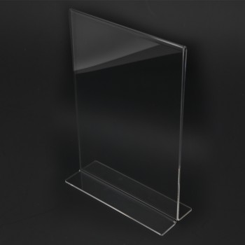 Acrylic Portrait A4 T-Shape Display Stand - 210mm (W) x 297mm (H)