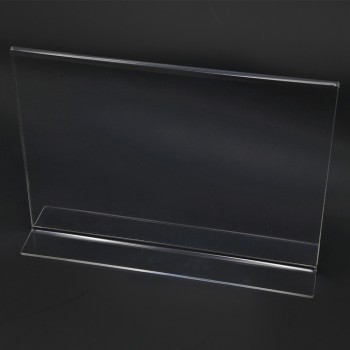 Acrylic Landscape A4 T-Shape Display Stand - 297mm (W) x 210mm (H)