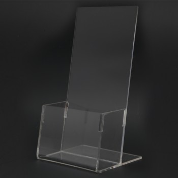 Acrylic 1/3 A4 Brochure Holder Stand 1 Layer - 99mm (W) x 297mm (H)
