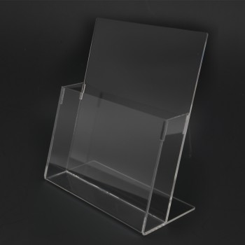 Acrylic A4 Brochure Holder Stand 1 Layer - 210mm (W) x 297mm (H)