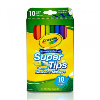 Crayola 10ct Super Tips Washable Markers - 588610