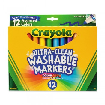 Crayola 12ct Broad Line Classic Washable Markers - 587812