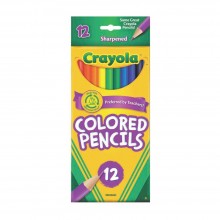 Crayola 12ct Long Color Pencil Non Toxic - 684012