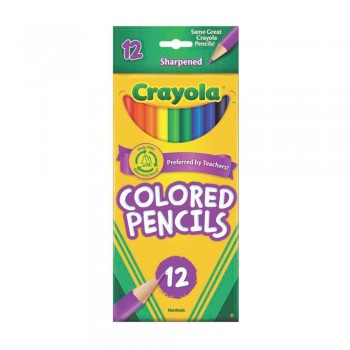Crayola 12ct Long Color Pencil Non Toxic - 684012