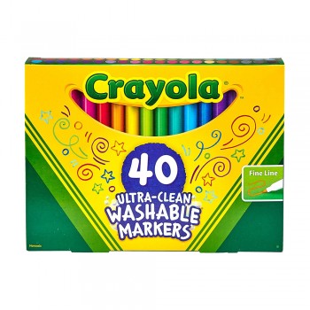 Crayola 40ct Fine Line Washable Markers - 587861