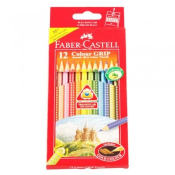 Faber Castell 12 Colour Grip Pencils (Item No: B05-01) A1R2B162