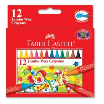 Faber Castell Jumbo Wax Crayons 122512 - 12pcs (Item No: A02-25) A1R1B155