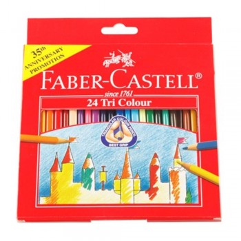 Faber Castell Tri-Grip Colour Pencil-24L (Item No: B05-10) A1R2B138