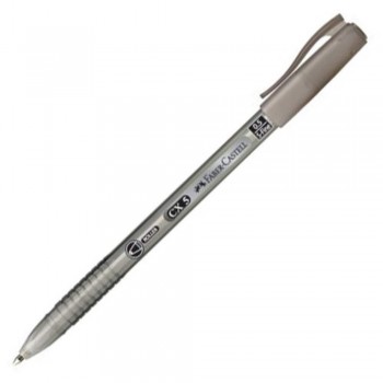 Faber Castell CX5 Ball Pen - 0.5mm Super Fine - BLACK (Item No: A02-06 CX5BK) A1R1B16