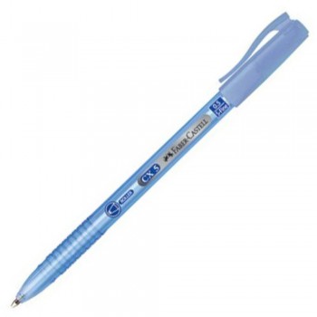 Faber Castell CX5 Ball Pen - 0.5mm Super Fine - BLUE (Item No: A02-06 CX5BL) A1R1B17
