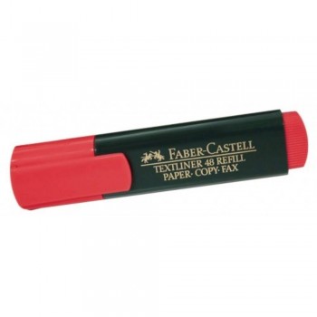 Faber Castell TEXTLINER 48 Highlighter - RED (Item No: A13-02 FC48RD) A1R3B67