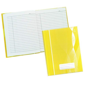 Hard Cover Quarto Book F5 200pgs - Yellow (Item No: C02-37Y) A1R4B133