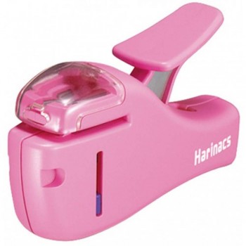 Kokuyo Harinacs Stapleless Stapler - Compact (Pink)