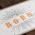 Letterpress Card - A Child Is Born