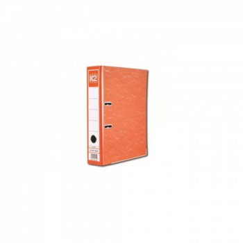 K2 8997 Fancy Hard Cover Arch File (Fancy Orange) - 3", 1 pcs