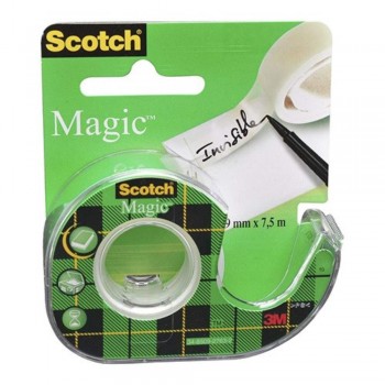 3M ScotchÂ® Magic Tape Dispenser Roll -19mm x 4m
