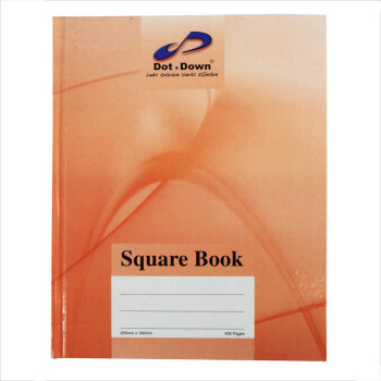 Hard Cover Quarto Book F5 400pgs - Orange (Item No: C02-39O) A1R4B135