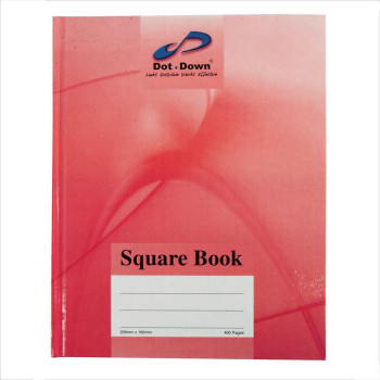 Hard Cover Quarto Book F5 400pgs - Red (Item No: C02-39R) A1R4B135