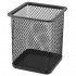 Pen Holder - Rectangular Mesh Pen Pot Black (Item No: B01-23) A1R2B22