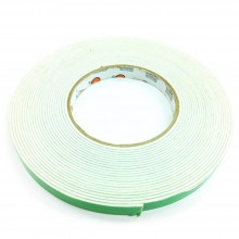 Foam Tape - 12mm x 10m, 3mm thick, White (Item No: B02-08 DSF12X10W) A1R2B49