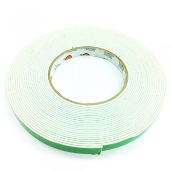 Foam Tape - 12mm x 10m, 3mm thick, White (Item No: B02-08 DSF12X10W) A1R2B49