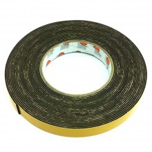 Foam Tape - 18mm x 10m, 3mm thick, Black (Item No: B02-09 DSF18X10) A1R2B50