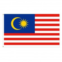 Malaysia Bendera Woolen Flag 3"x 6"