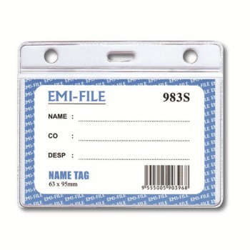 Transparent Name Tag 983 - 63mm (H) x 97mm (W) Card Size