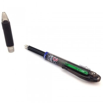 Faster 3+1 Ball Point Multi Pen - Black Case 4 Colors (Item No: A07-01 CX313BK) A1R1B227
