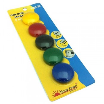 Magnet Button - 30mm 5pcs - Mixed Color A1R2B11