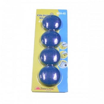 Magnet Button - 40mm 4pcs - Blue  A1R2B12