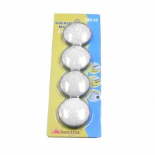 Magnet Button - 40mm 4pcs - White A1R2B12
