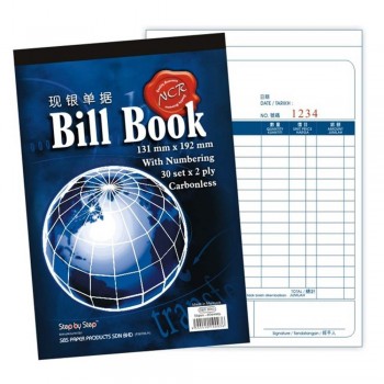 NCR Bill Book 30set x 2ply Carbonless with Numbering (Item No: C02-66) A1R4B158