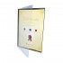 521A Certificate Holder with Transparent - Black