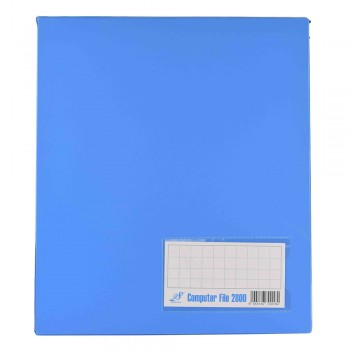 PVC COMPUTER FILE A4 - Blue (Item No: C01 21 BL)