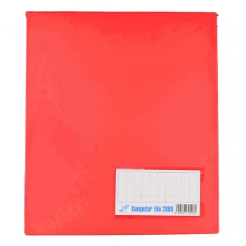 PVC COMPUTER FILE A4 - Red (Item No: C01 21 RD)