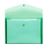 A4 Document Holder Wallet Button Green