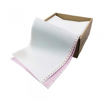 Computer Form 9.5" x 11" 2 Ply NCR 450 Fans - White/Pink