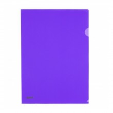 L Shape Transparent (Purple) Document Holder File A4 Size