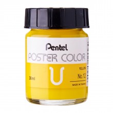 Pentel Poster Color U Yellow 30ml (No.12)