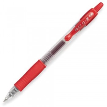 Pilot G2 Gel Ink Pen 0.5mm E.FINE Red (Item No: A01-01 G2RD0.5) A1R1B132