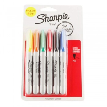 Sharpie Asst Colors Permanent - Marker Pen (Item No: A12-02) A1R3B48