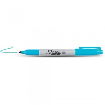 Sharpie Fine Point Permanent Marker - Turquoise (Item No: A12-06 F/TUR) A1R3B44