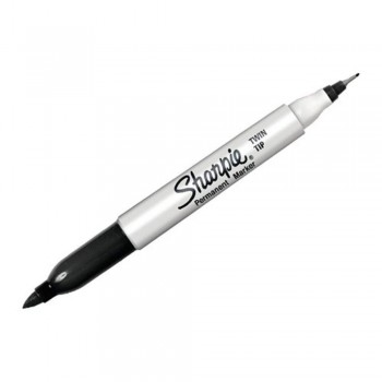 Sharpie Twin Tip Permanent Marker - Black (Item No: A12-19 TT BK) A1R3B27