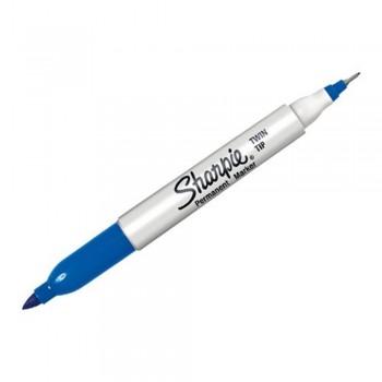 Sharpie Twin Tip Permanent Marker - Blue (Item No: A12-19 TT BL) A1R3B27